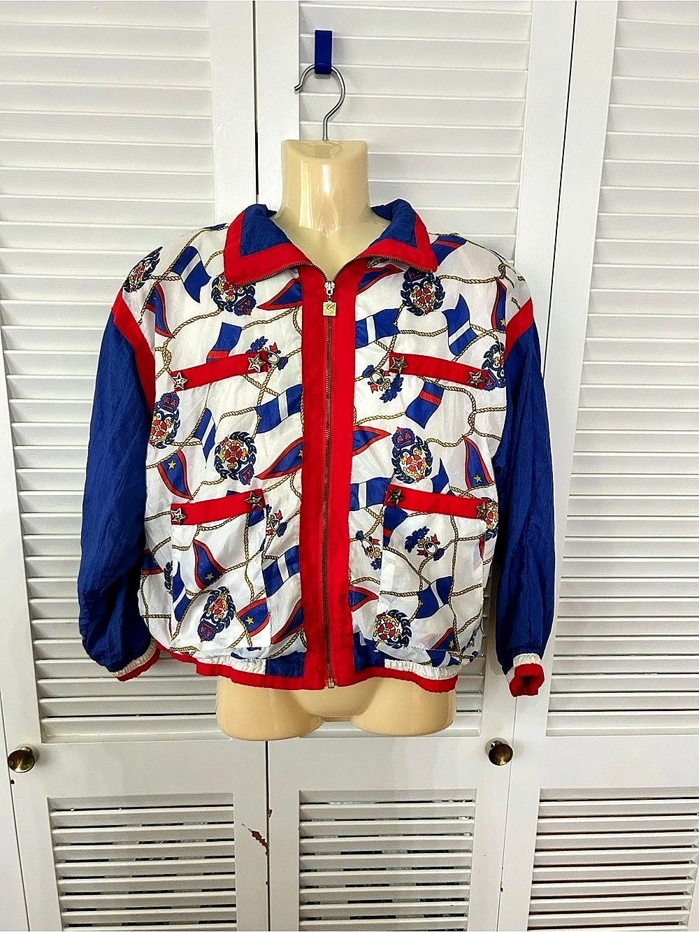 CRUISE WEAR Women's Printed Bomber Jacket Size Medium